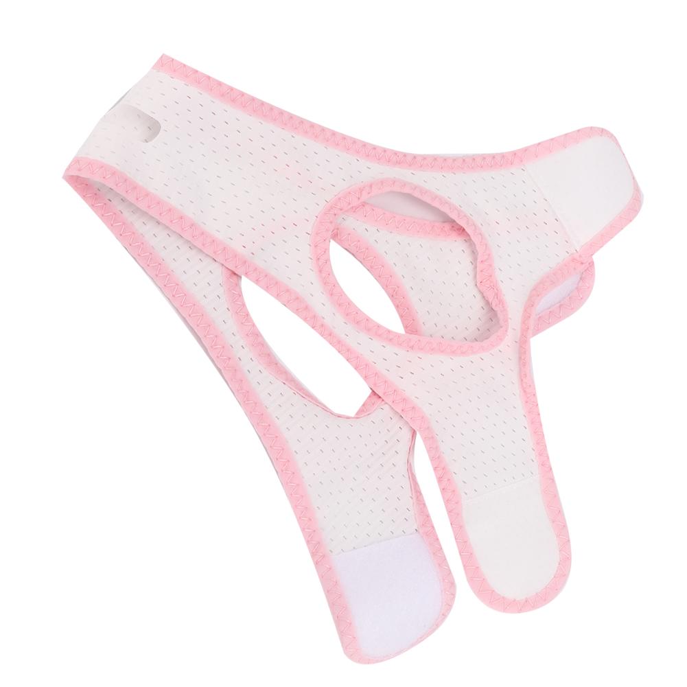 Atmungsaktiver Anti-Schnarch-Gurt, Anti-Schnarch-Kinnriemen, Schnarchreduzierungshilfe für Kinder und Erwachsene(Weißer Dreiecksgurt )