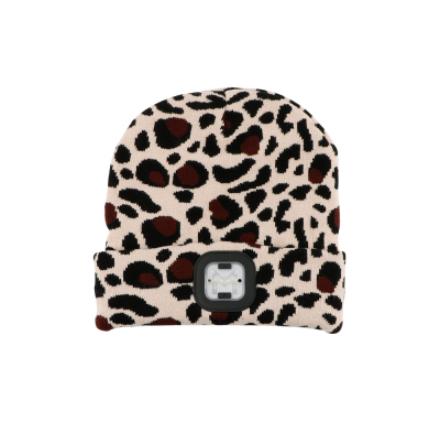 New Design Headband Listen Songs Talk Beanie Knitted Bone Conduction Headphones Wireless Music Head Light