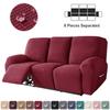 1 /3 Seater Water Repellent Polar Fleece Recliner Sofa Cover Elastic Relax Armchair Cover Stretch Lazy Boy Reclining Chair Cover