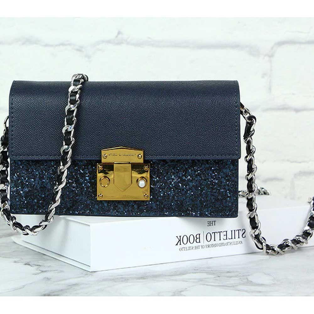 Replaceable Bag Parts Crossbody Bag Belt Metal Purse Strap hardware Bag Chain Leather Bag Strap