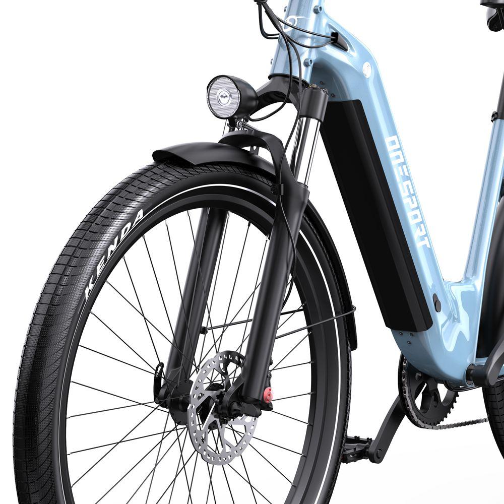 Elektrofahrrad ONESPORT WT05 250W Motor 18,2AH Stadtrad für Pendler Höchstgeschwindigkeit 25 km/h Hydraulische Bremsen Maximale Reichweite 120 km 27,5"x2,25" Reifen