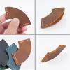 Fan Shaped Bookmarks Simple Book Markers PU Leather Page Markers Creative Bookmarks for Book Lovers