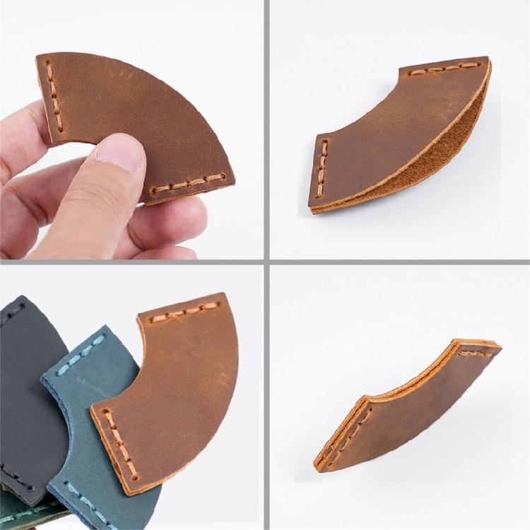 Fan Shaped Bookmarks Simple Book Markers PU Leather Page Markers Creative Bookmarks for Book Lovers