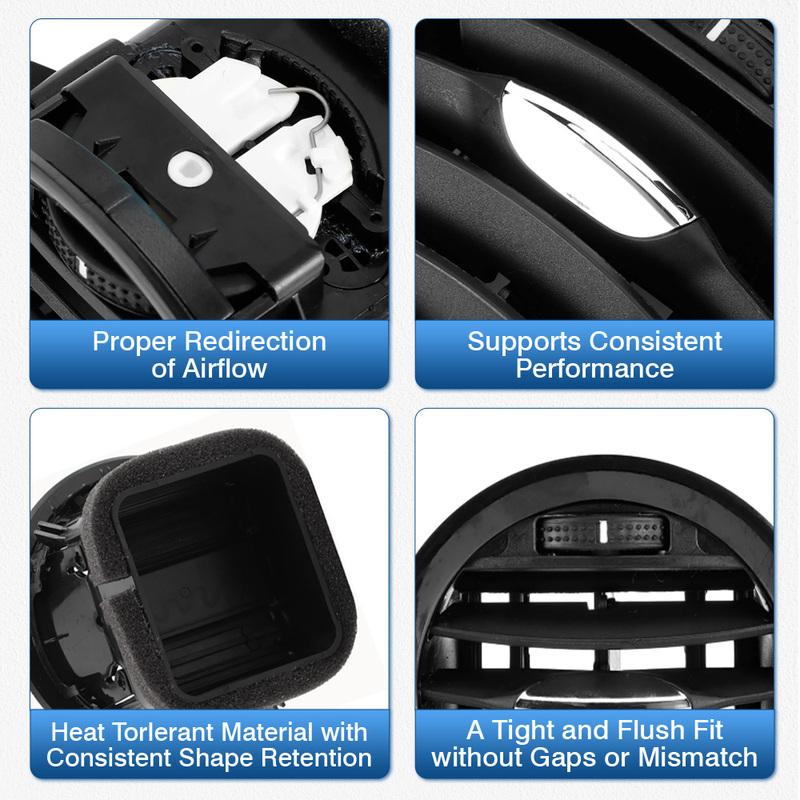 Dashboard Air Vent Heater Air Vent Grille Cover for Vauxhall Corsa D 2006 2007 2008 2009 2010 2011 2012 2013 2014 13203702