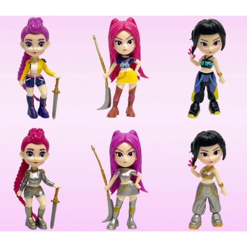 Horká Kpop 6dílná figurka panenka skupiny Demon Hunter Girls panenka Lumimila Zoe stolní ozdoba model hračka slepá krabička Perfektní dárky