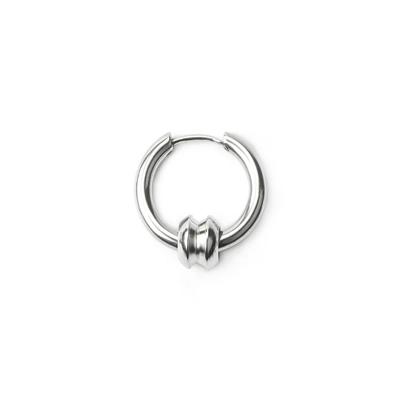 Trendy Hip-Hop Punk Stainless Steel Men's Ear Clip Earrings