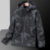 Herren Windbreaker Wasserabweisend Winddicht Frühling Herbst Übergröße Kapuzenjacke Mantel