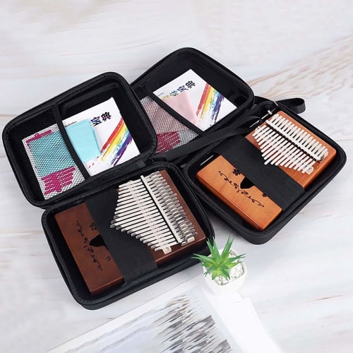 17 Key Kalimba Case Thumb Piano Box Bag Water Resistant Shockproof Percussion Keyboard Instrument Part