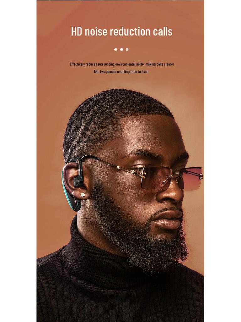 2025 Wireless Ear-Hook Bluetooth Headphones - 240 Hr Battery, Noise Reduction