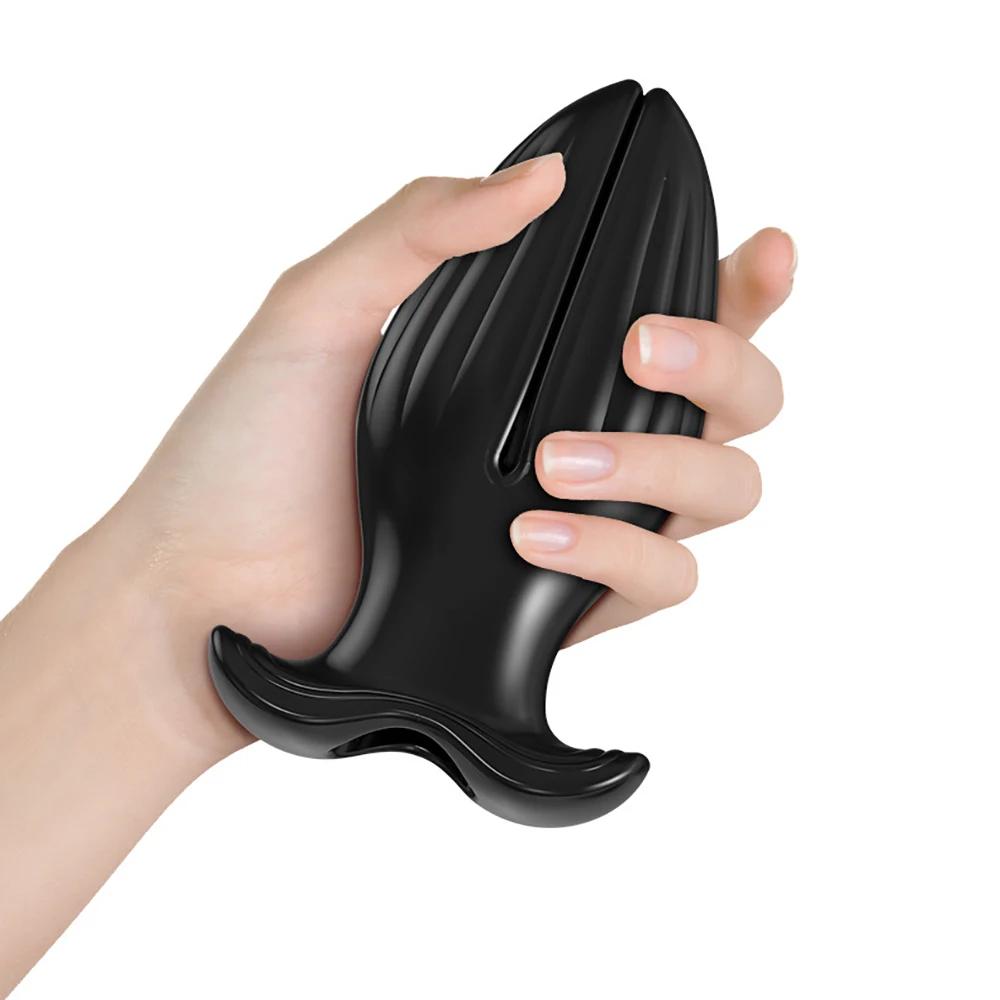 Hohler Analplug Butt Plug Dildo Anus Arsch Dilatator Einlauf Prostata-Massagegerät Stimulation Erwachsenenprodukte Sexspielzeug für Frau Mann Gay