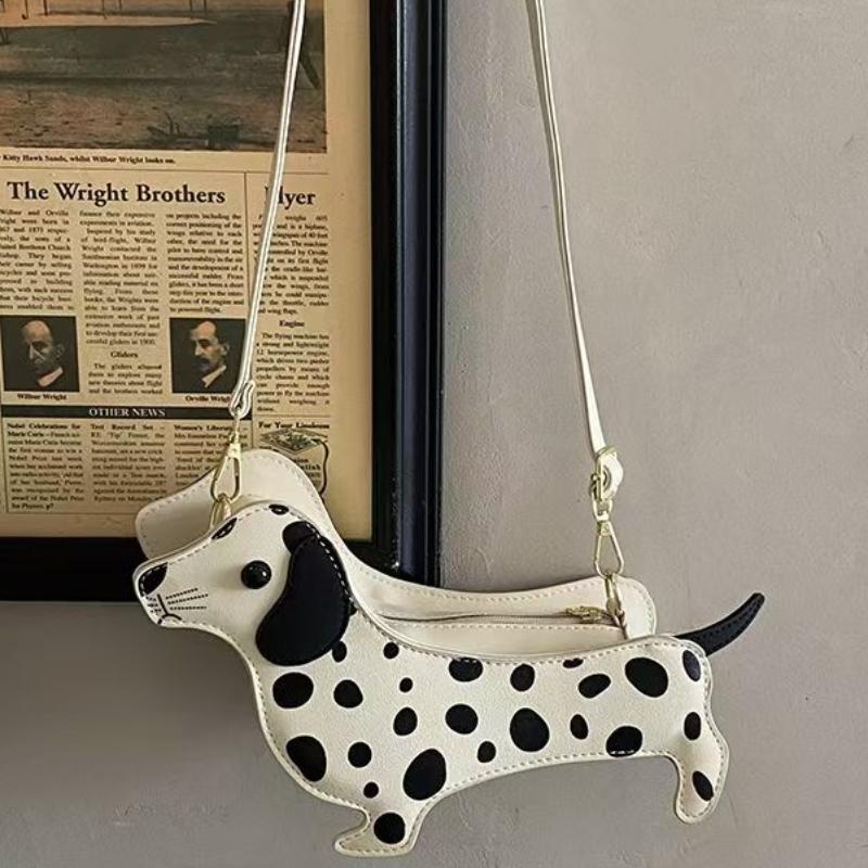 Cute Dachshund-shaped Crossbody Bag For Women Winter Korean Style Animal Handbag Unique Design Mini Creative Shoulder Bag Gift