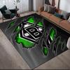 Borussia Mönchengladbach Flannel Pattern Square Carpet,Area Rug,Carpet Rug for Living Room Bedroom Sofa Playroom Decor,Non-slip Floor Mat