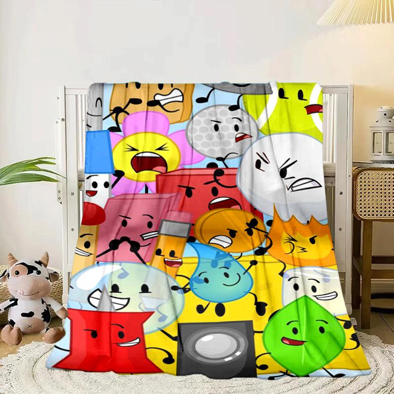 Colorful Dream Island Collage Blanket Flannel Blanket for bed, sofa, Camping, Hiking, Picnic Essentials, gift for family Fan gifts