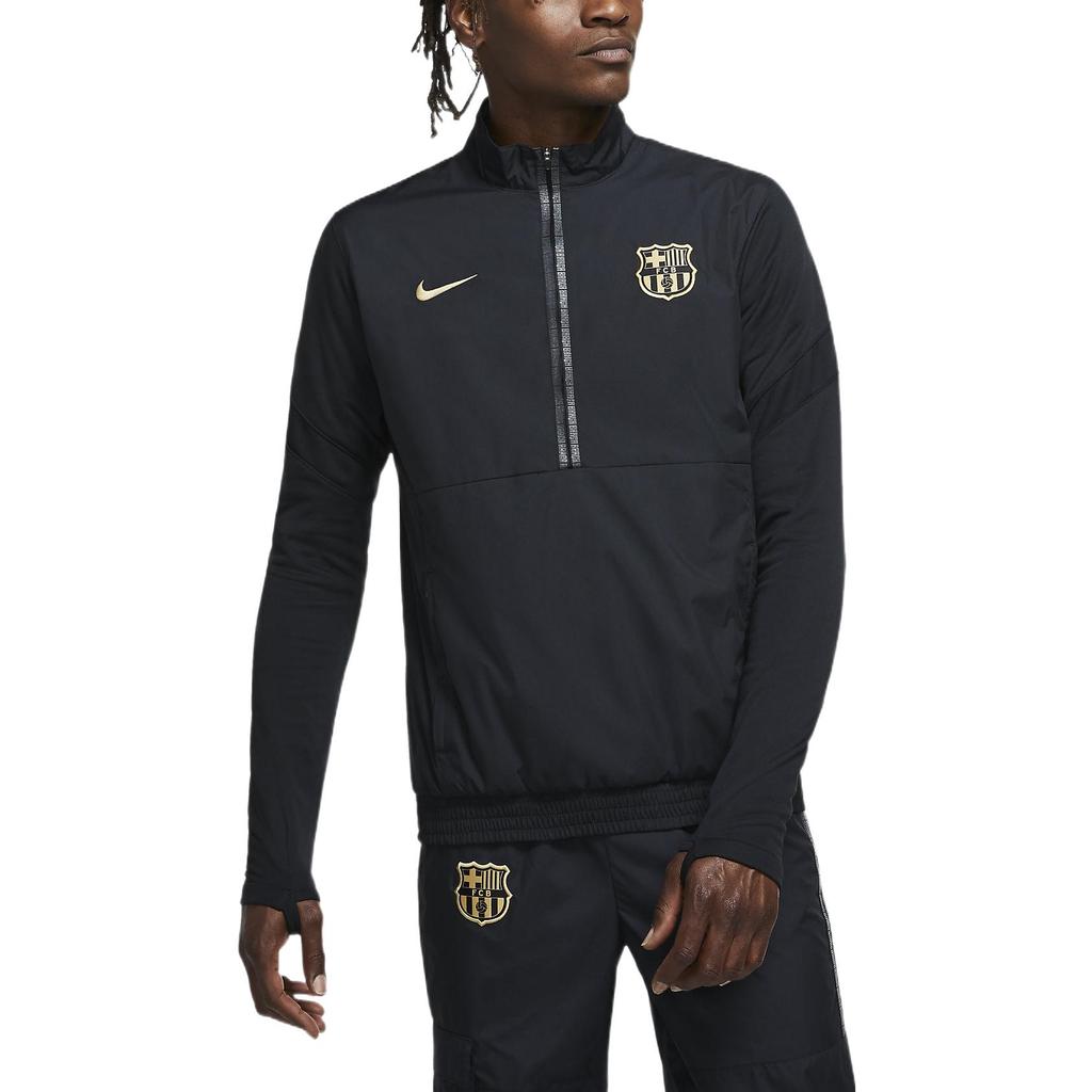 Nike Barcelona Football Club Sports Jacket Men Outerwear Black CJ6624-010
