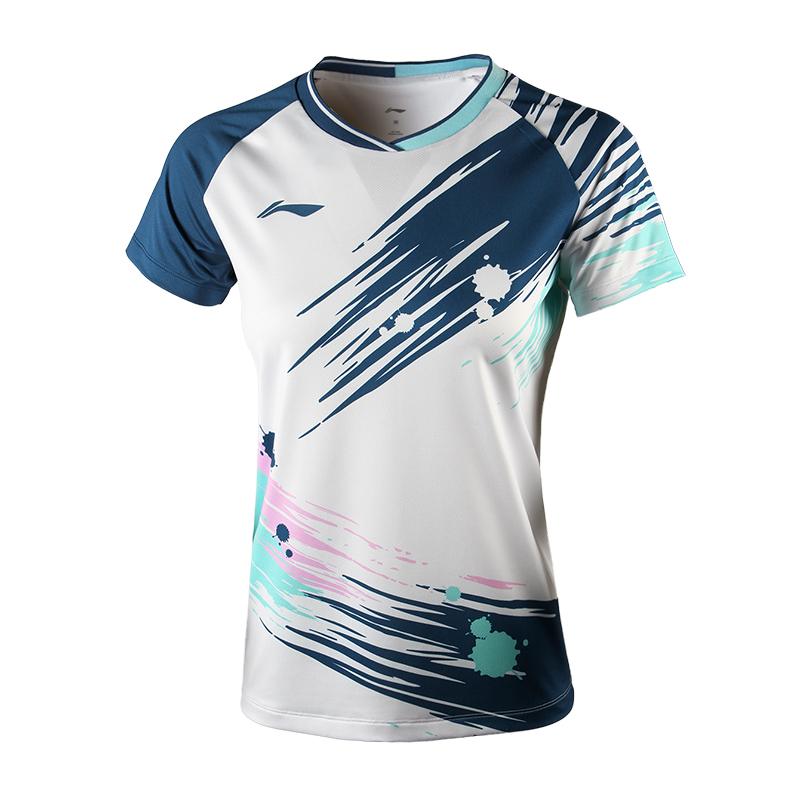Li Ning Badminton Collection Badminton Jersey Women s White AAYT540-1 2XL