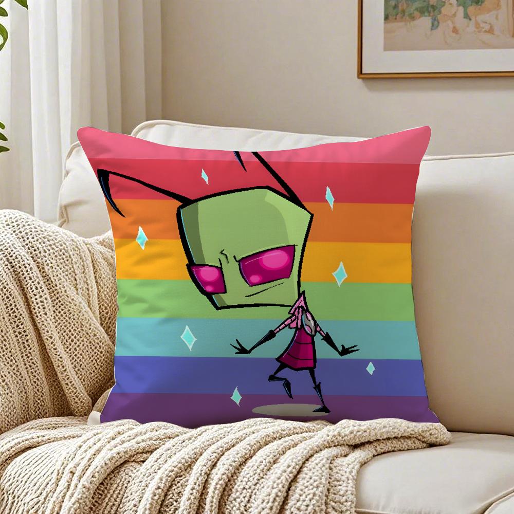 Animation I-Invader Cushion Cover Pillowcase Anti-Dustmite Living Room Sofa Decor Cushion Room