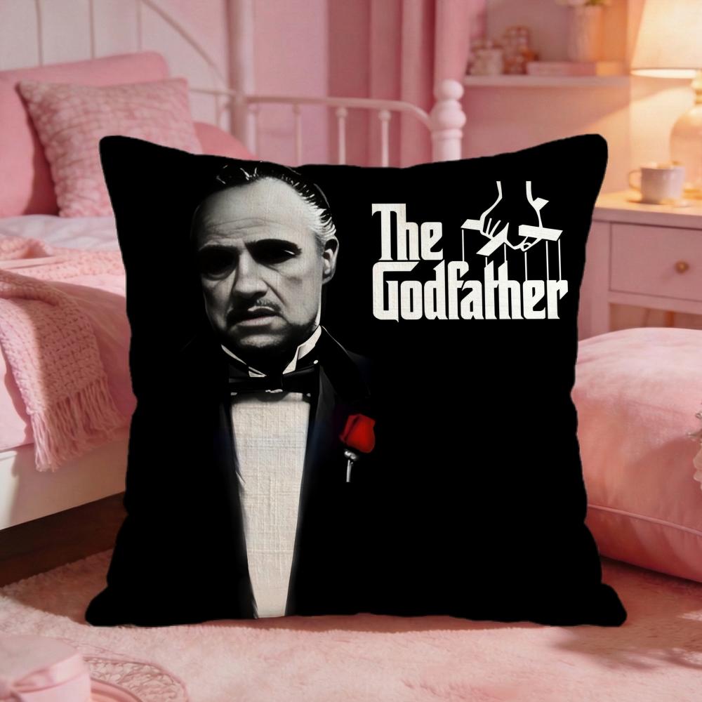 The GGodfather Movie Cushion Cover Premium Comfort Reversible Pillow Cove Two In One Design For Any Room  Car Interior