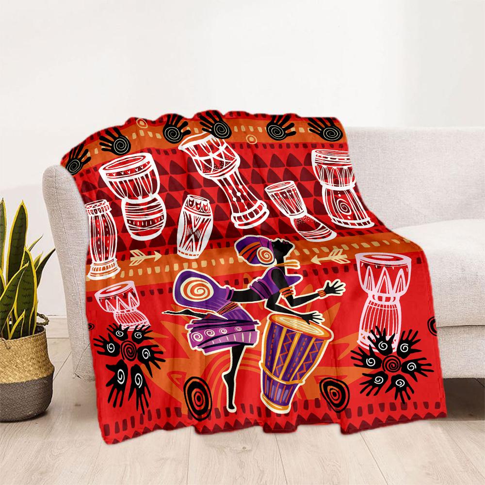 African Style Blanket Ultra-Soft Suitable for Bedding Office Chair Chair Four Seasons Universal Modern Style Gifts For Family Or Friends