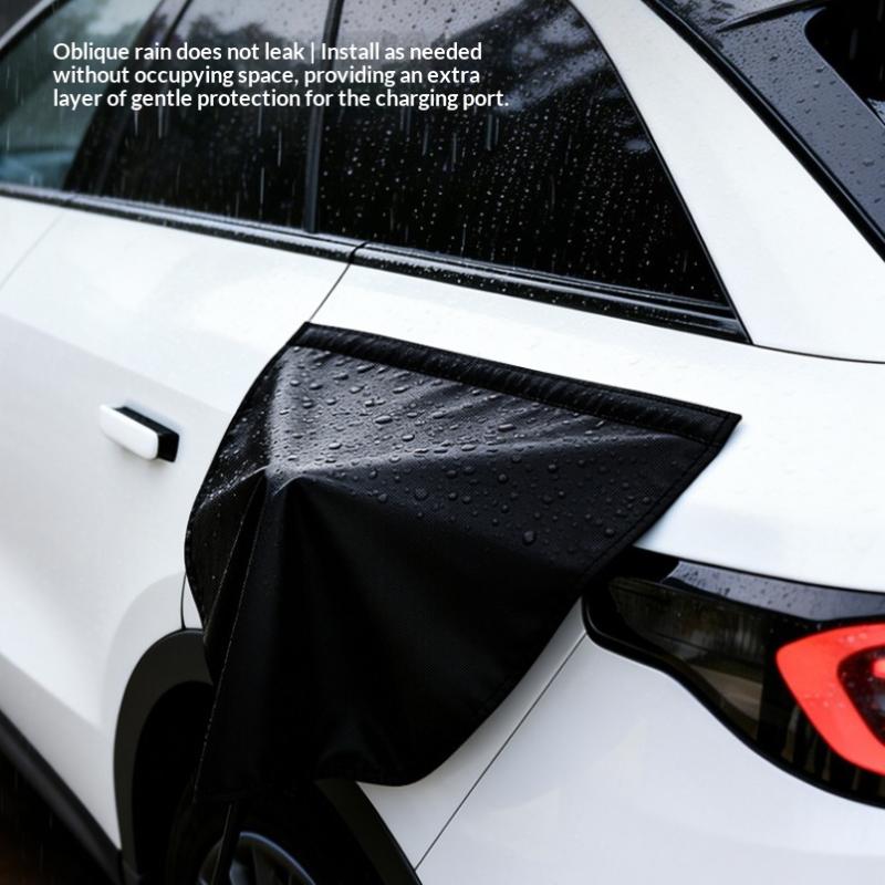 Electric Car Charger Cover Outdoor Car Charging Port Rain Cover Waterproof Charging Plug Protection For Electric Vehicle