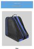 Kids' Three-Layer Triangle Roller Skating Bag - Single Shoulder Backpack for Boys and Girls, Fits Inline and Ice Skates.