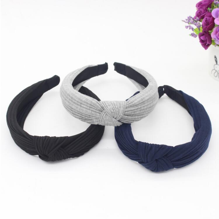 Women Hairbands Fashion Vintage Knitting Twisted Knotted Headband Wide Hairbands Accessories 1 Pc