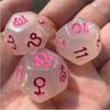 3Pcs Acrylic Astrological Divinations Dices for Tarots Cards Game Accessory