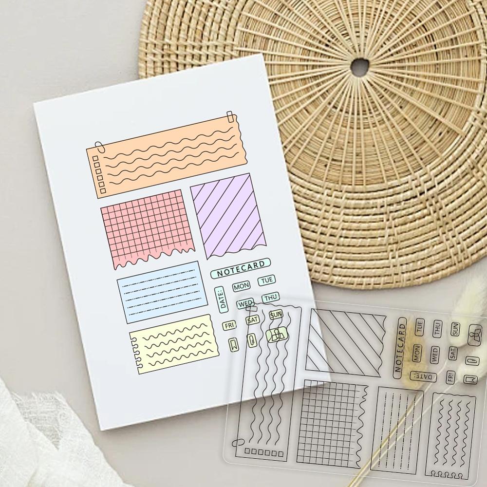 Plastic Clear Stamps for DIY Scrapbooking Photo Album Decorative Cards Making Mixed Shapes 160x110mm