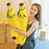 New cute banana plush toy large fruit strip throw pillow doll girls sleeping children doll