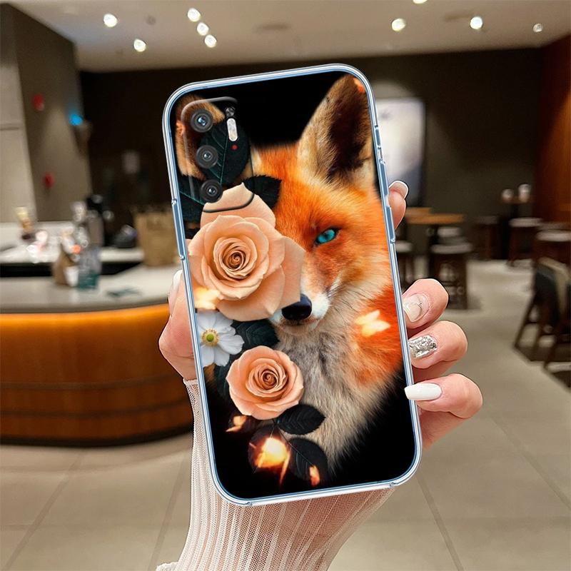RE31 fox cute Transparent Phone Case for Motorola Moto G40 G04 G05 One Ace Action  Fusion + Plus Hyper Macro Vision Zoom
