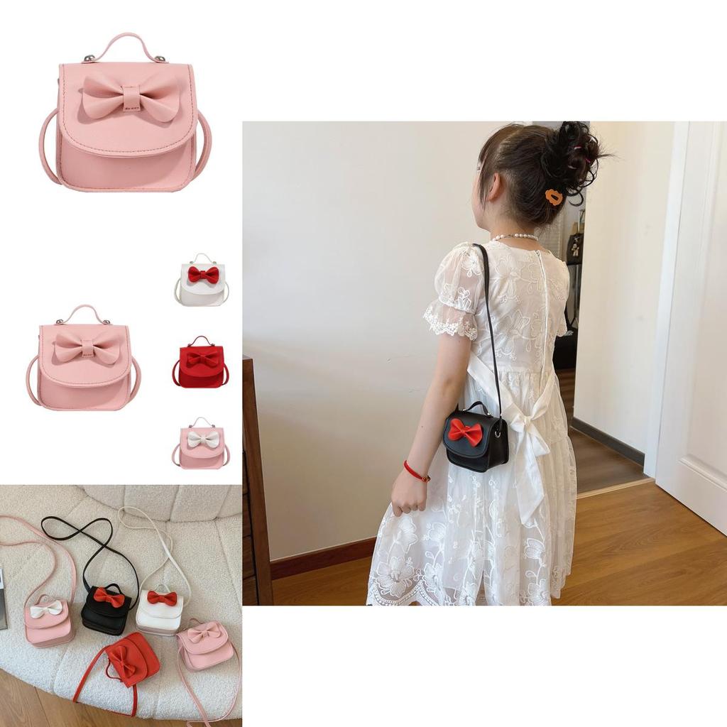 Bolsa de Ombro Infantil Estilosa Com Design de Laço Fofo Perfeita Para Uso Diário de Meninas e Meninos