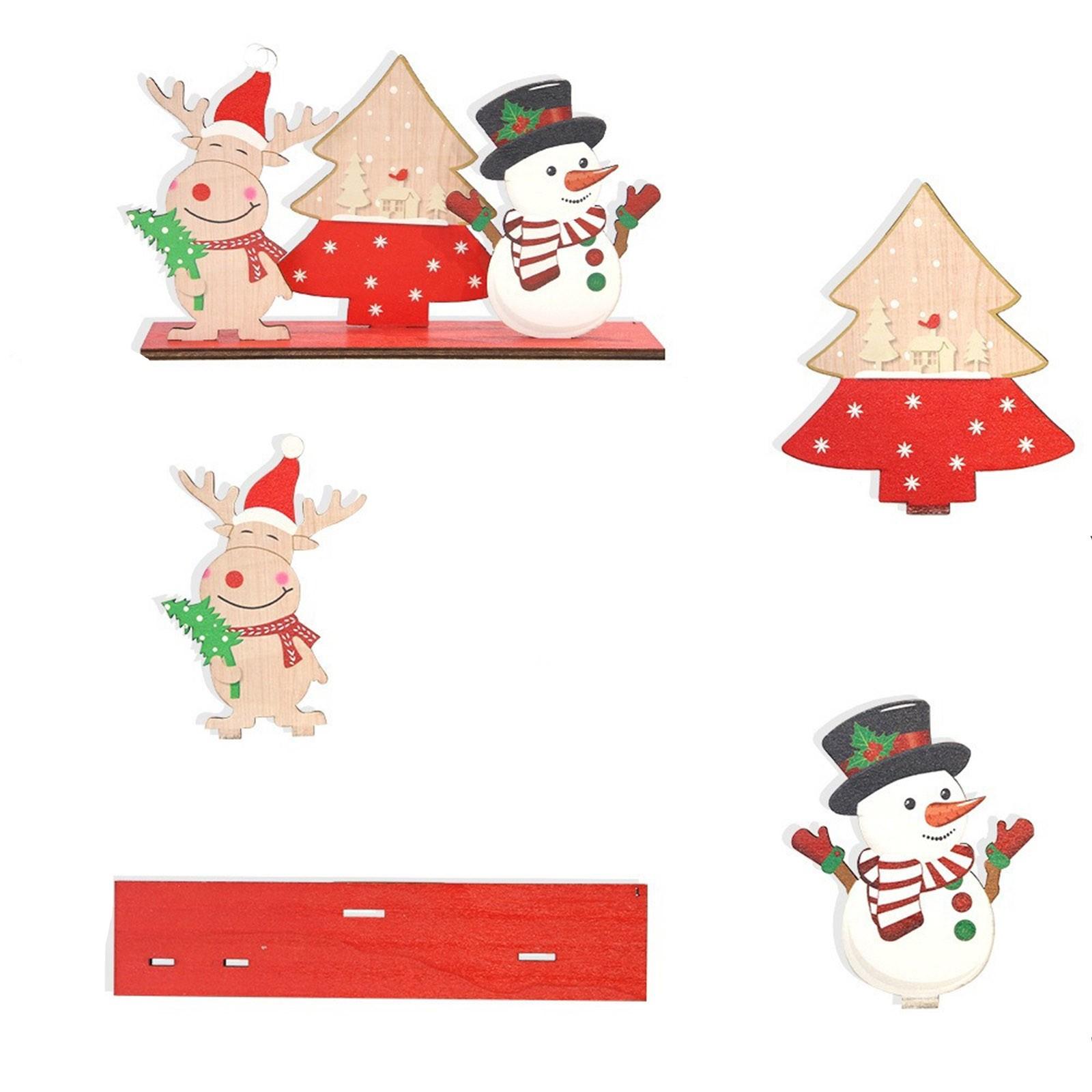 

Рождественский многоярусный поднос, рождественская елка, деревенский фермерский дом, деревянные знаки, украшения для кухни, домашний стол, праздничные принадлежности, поднос в комплект не входит(1шт) One Size