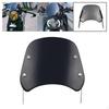 5-7 Inch Motorcycle Front Windshield Wind Deflector Compact Universal Spare Accessories