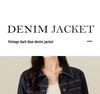Xin Ge Women's Retro Blue Denim Jacket - Slim Fit, Drop Shoulder, Petite Short Style for Autumn