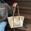 Casual Korean Style Dachshund Tote Bag Graffiti Puppy Cute Armpit Shoulder Bag Commuting Square Underarm Handbag Outdoor