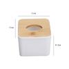 Nordic Bamboo Cover Tissue Box for Bedroom, Living Room, Hotel - Creative Desktop Napkin Storage with LOGO