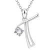 Fashionable Diamond Necklace In European and American 26 English Letters