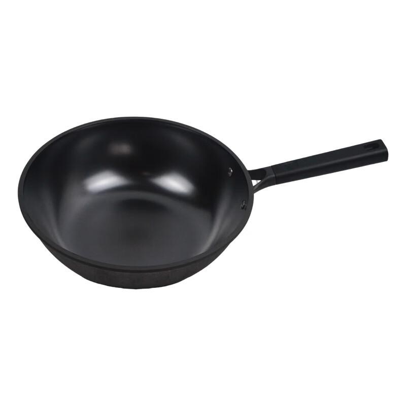Yuzun Ruyi Series 32cm Uncoated Cast Iron Wok