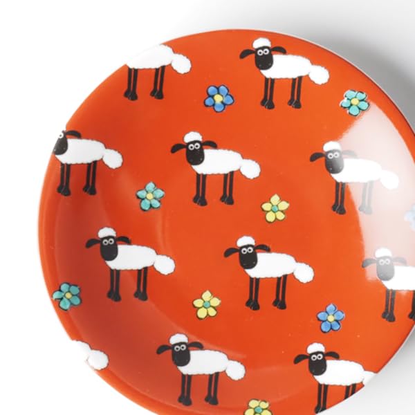 Kutani Ware Iwataya Shaun the Sheep Small Plate In the Style of Mokumei Painting "Kutani Ware" SS-03