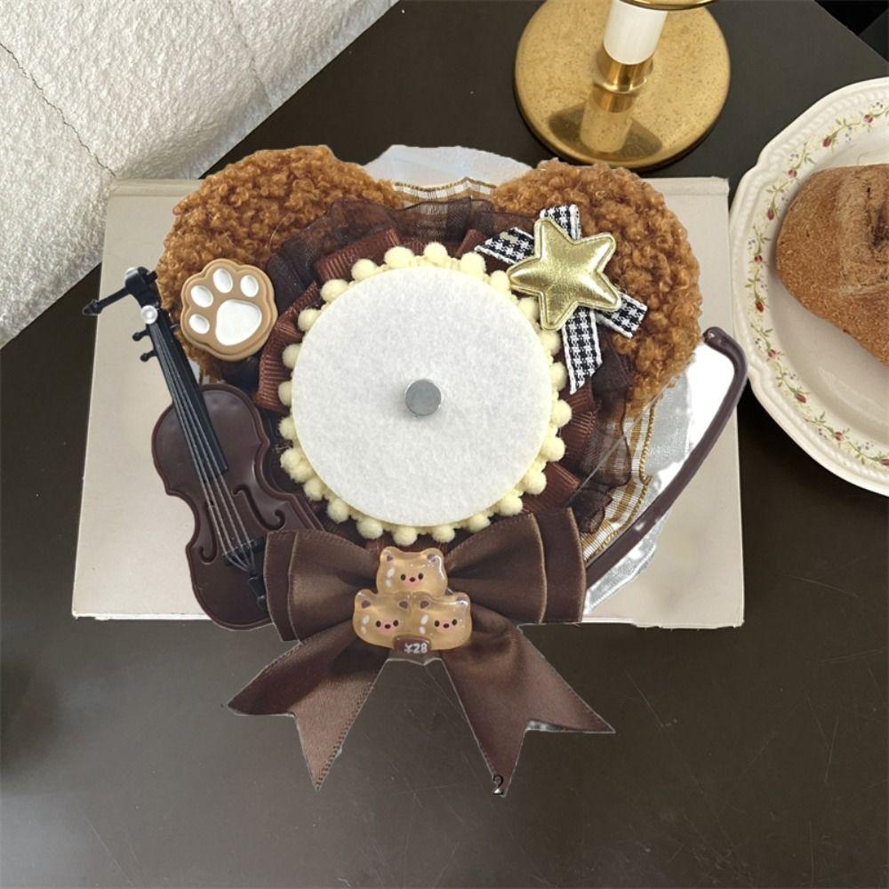 Crafts Cute Badge Holder Bow Decoration Badge Decoration Tray  Badge Organizer
