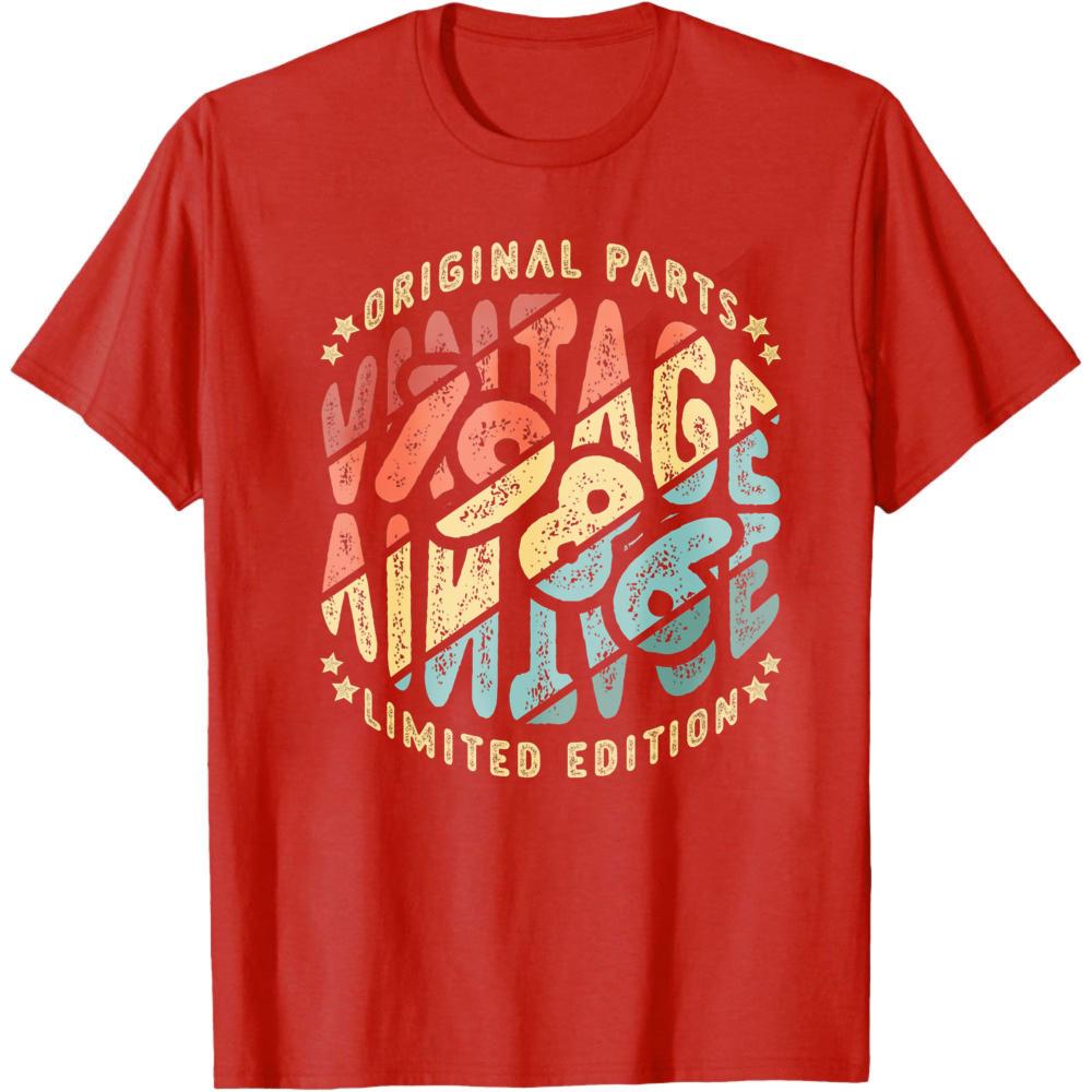 

Vintage 1981 Original Parts Limited Edition Summer Men TShirt Retro Style Graphic Tee Casual Wear For Birthday Gift For Him S
