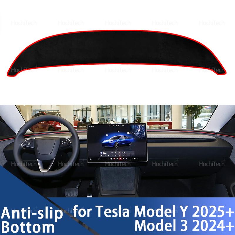 Dashboard Cover for Tesla Model Y Juniper 2025 2026-up Model 3 Highland 2024+ Dash Board Mat Carpet Pad Sunshade Cape Cushion