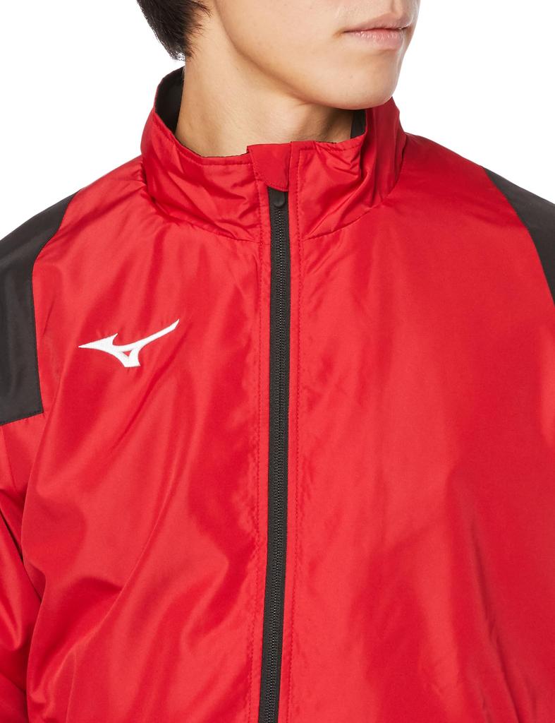 Training Wear Breath Thermo Warmer and Chinese Size M Jacket, Moisture-Absorbing Heat-Generating, 32MEA655, Red/Black,