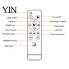 E27 Socket Fan 3/4/5 Blade Ceiling with Light & Remote Control, 2-in-1 Silent LED Drone Compact Ventilation Lamp Foldable Blades, 3-Speed Dimmable for