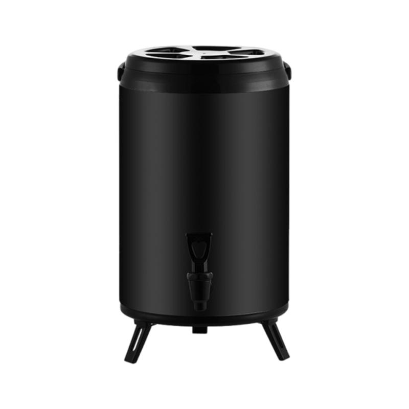 Large Capacity 8 Liter Warm Drink Container With Comfortable And Escape Immune Plan White Metal