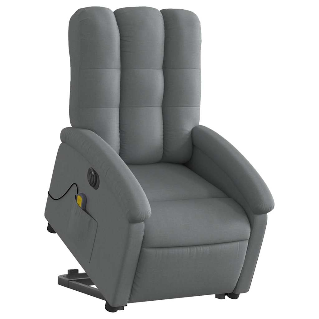 Vidaxl Lift-up Massage Chair, Electric, Reclining, Dark Grey