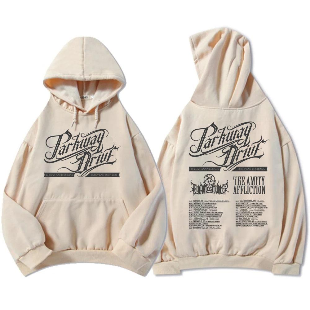 Parkway Drive 20 Year Anniversary European Tour 2025 Hoodies Rock Band Fashion Graphic Sweatshirts Winter Fleece Men Pullovers