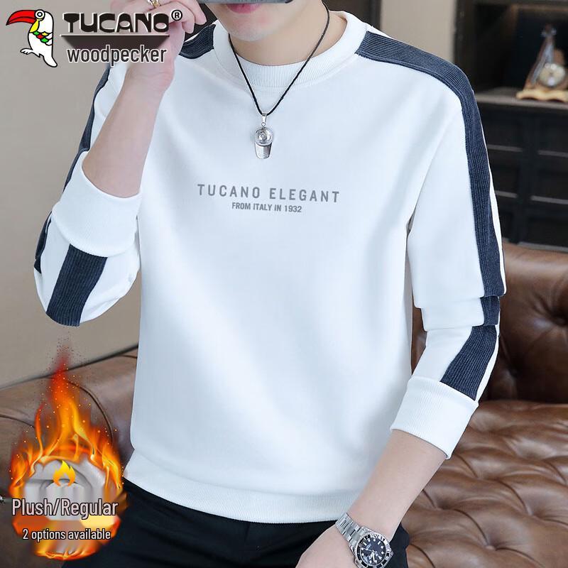 

TUCANO Men s Casual Round Neck Long Sleeve Sweatshirt XL