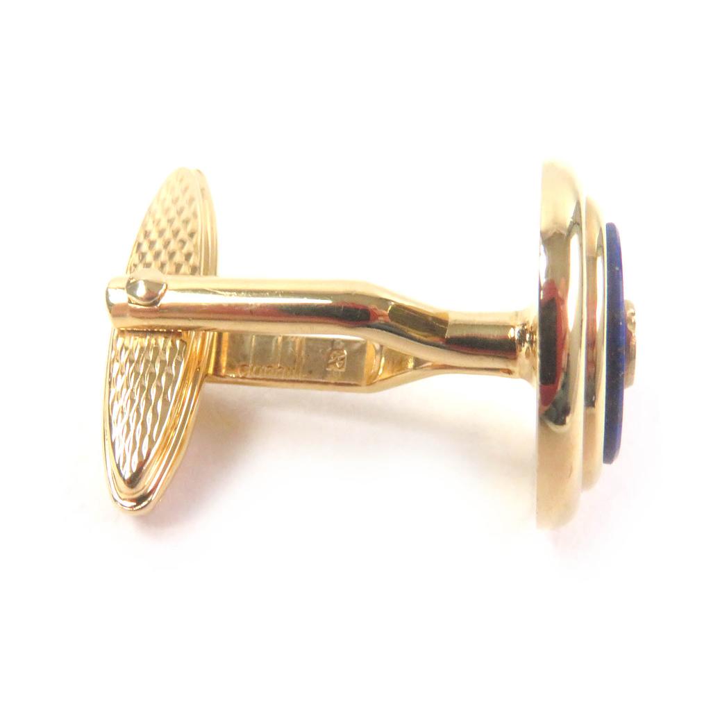 Great Dunhill Cufflinks & tie pin Gold blue Accessories Men's Jewelry Used