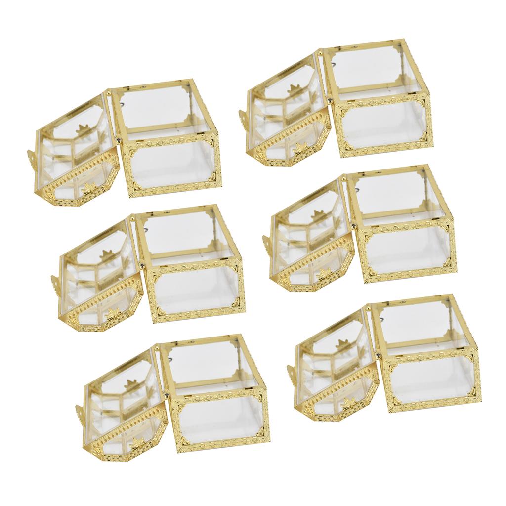12PCS Hollow Out Candy Box Chocolate Gift Treat Boxes Container Case Wedding Party FavorS Gold