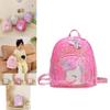 New Stylish Princess Backpack For Kids With Sparkling Sequins Lightweight Cute Design